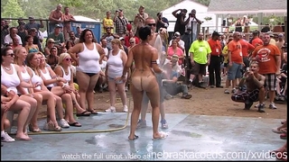 Amateur undressed contest at this years nudes a poppin festival in indiana