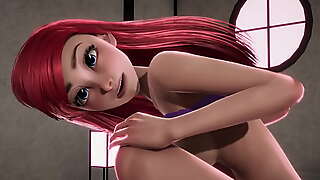 Redheaded Enlighten Mermaid Ariel receives creampied apart from Jasmine - Disney Porn